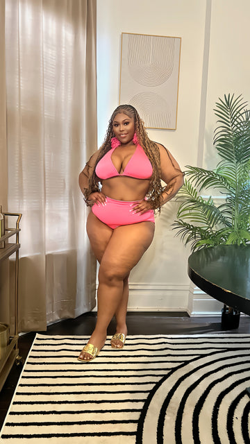 EXCLUSIVE VIEWS 3pc SWIM SET-PINK